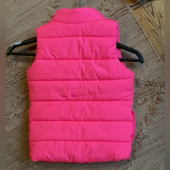 NWOT Puma Girls Neon Pink QUILTED PUFFER WINTER SKI VEST SZ. XS 5-6 - Picture 8 of 10